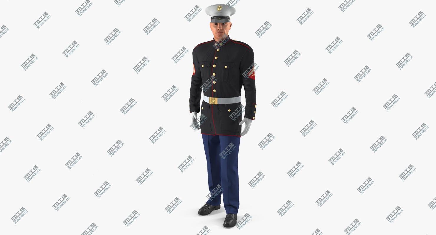 images/goods_img/2021040165/US Marine Corps Soldier in Parade Uniform Rigged 3D model/2.jpg